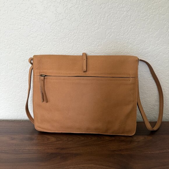 Jo Handbags Small Leather Satchel - Tan - Picture 2 of 7